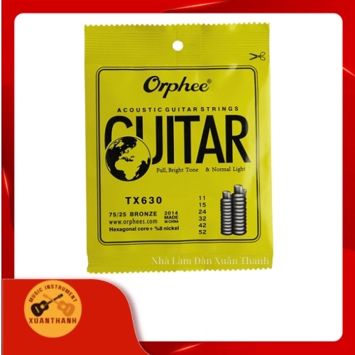Dây Đàn Guitar ACOUSTIC (Dây Sắt) ORPHEE 75/25 Bronze TX630