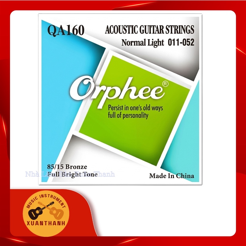 Dây Đàn Guitar ACOUSTIC (Dây Sắt) ORPHEE 011-052 Normal Light QA160