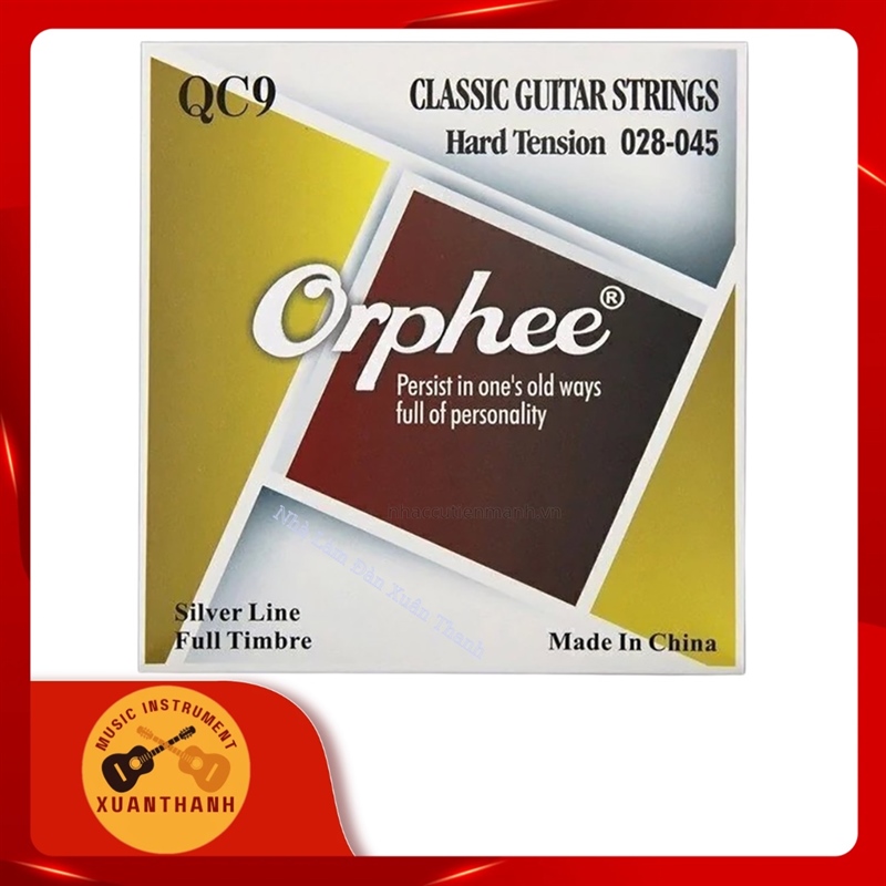 Dây Guitar Classic ORPHEE QC9 028-045 Nylon Hard Tension