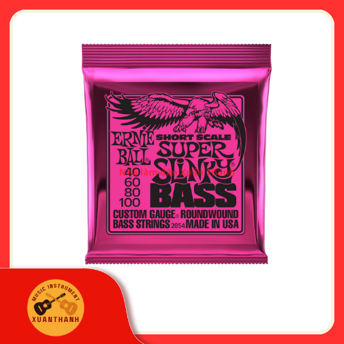 Dây Đàn Guitar Bass 4-string Ernie Ball 2834 ( 45-100 ), Super Slinky Nickel Wound