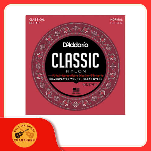 Dây Đàn Guitar Classic D'Addario Chính Hãng EJ27N