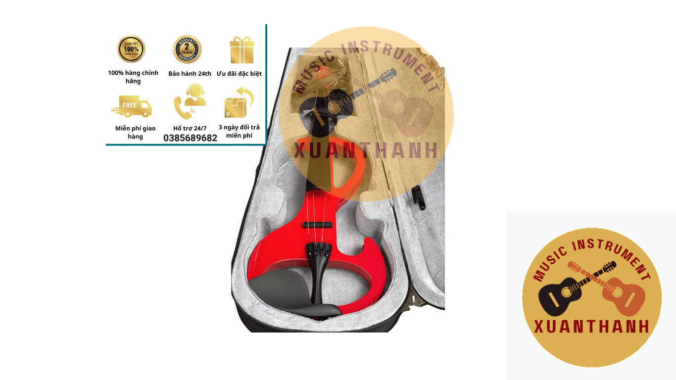Đàn VIOLIN ĐIỆN QUEEN’S Kích thước 4/4 chuyên nghiệp để biểu diễn