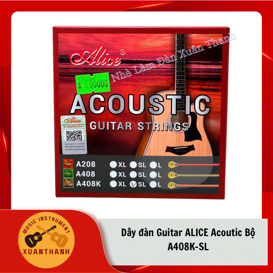 Dây Đàn Guitar  Alice Acoutic  Bộ A408K-SL
