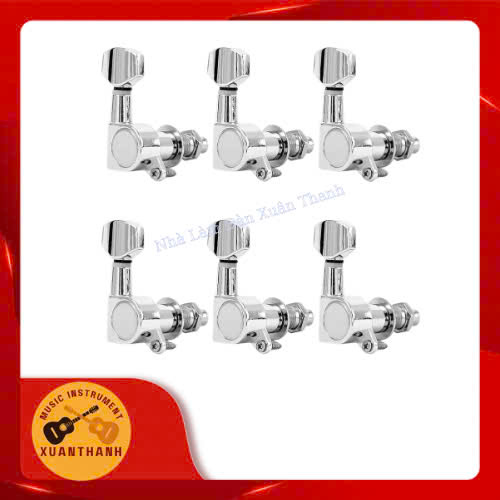  Khóa Đàn Guitar Điện Đúc Xi Crom GD-33 – Bộ 6 Khóa Chính Xác, Bền Đẹp