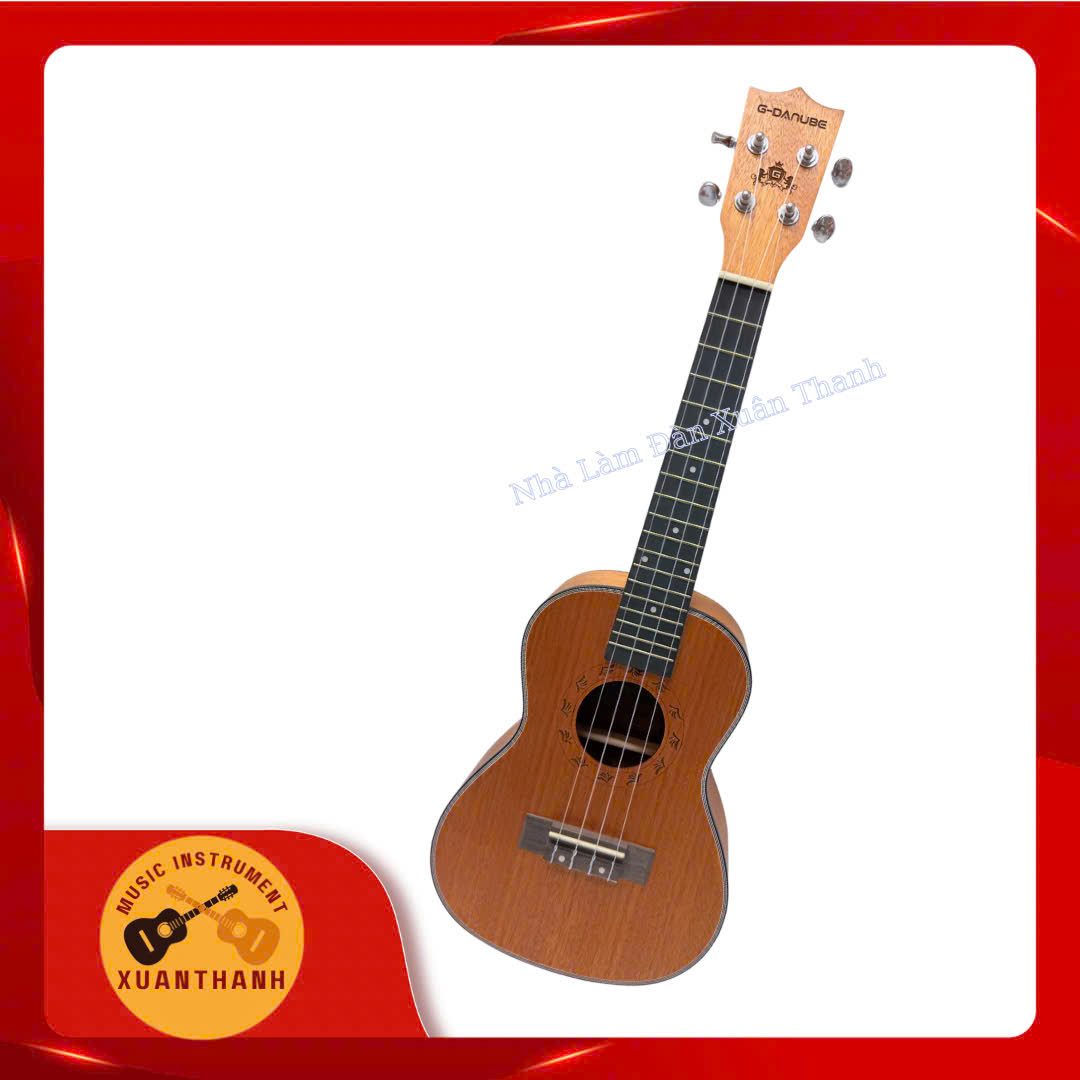 Đàn UKULELE G-DANUBE Size 2 (Concert 23 inch) Màu Gỗ